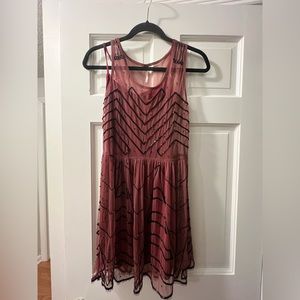 Free people, holiday dress, size small with slip